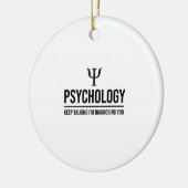 Blijf praten... Ik diagnoseer je Keramisch Ornament (Links)