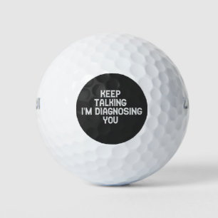Blijf Praten Ik Stel Je Grappige Therapeut Vast  Golfballen