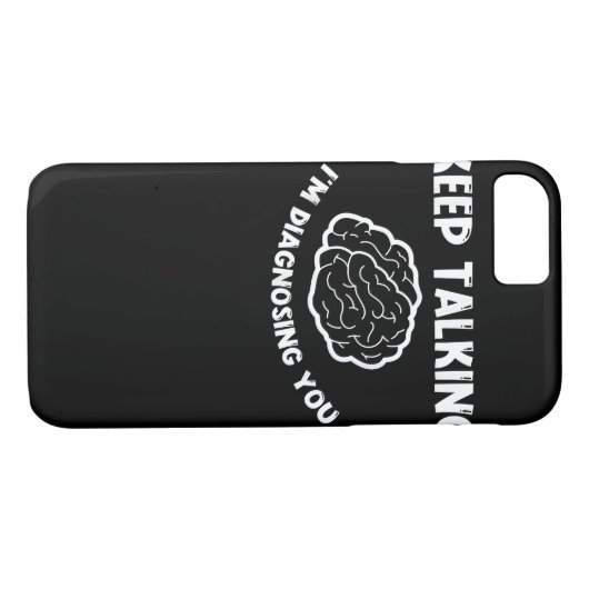 Blijf praten Ik stel je psychiater voor Case-Mate iPhone Case (Achterkant (Horizontaal))