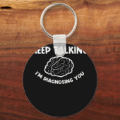 Blijf praten Ik stel je psychiater voor Sleutelhanger (Voorkant)