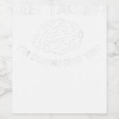 Blijf praten Ik stel je psychiater voor Wijn Etiket (Enkel label)