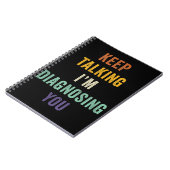 Blijf praten Ik stel je voor als Psychiatrist Fun Notitieboek (Linkerzijde)