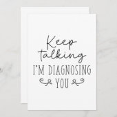 Blijf praten ik stel je voor bedankkaart (Voorkant / Achterkant)