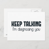 Blijf praten, ik stel je voor briefkaart (Voorkant / Achterkant)