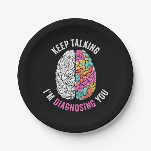 Blijf praten, ik stel je voor papieren bordje (Voorkant)