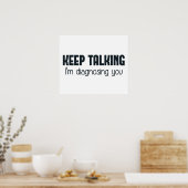 Blijf praten, ik stel je voor poster (Keuken)