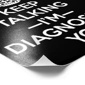 Blijf praten, ik stel je voor - Psycholoog Psy Foto Afdruk (Hoek)