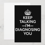 Blijf praten, ik stel je voor - Psycholoog Psy Save The Date (Voorkant / Achterkant)