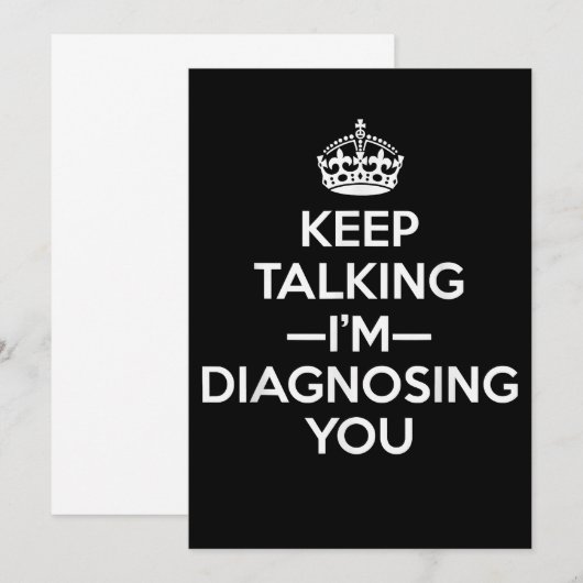 Blijf praten, ik stel je voor - Psycholoog Psy Save The Date (Voorkant / Achterkant)