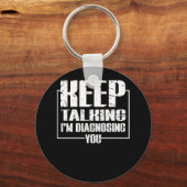 Blijf praten, ik stel je voor sleutelhanger (Voorkant)