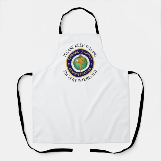 Blijf praten over FAA Apron Schort (Voorkant)