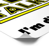 Blijf praten over grappig Poster (Hoek)