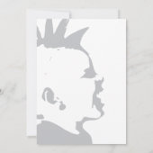 Blijf PUNK Jongens Verjaardagsfeest Uitnodigingska Kaart (Achterkant)