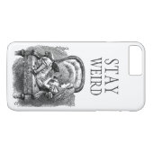 Blijf raar  Alice in Wonderland kitten kat Case-Mate iPhone Case (Achterkant (Horizontaal))