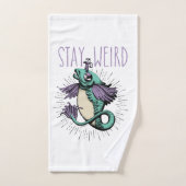 Blijf raar bad handdoek (Handdoek)