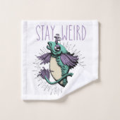 Blijf raar bad handdoek (Wasdoekje)