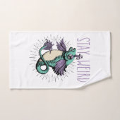 Blijf raar bad handdoek (Handdoek)