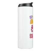 Blijf raar Bloemen Thermische Tumbler Thermosbeker (Gedraaid links)