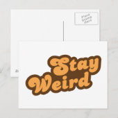 Blijf raar briefkaart (Voorkant / Achterkant)