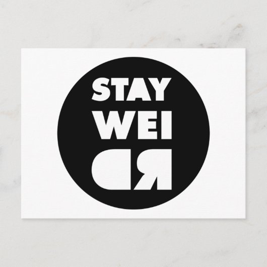 Blijf raar briefkaart (Voorkant)