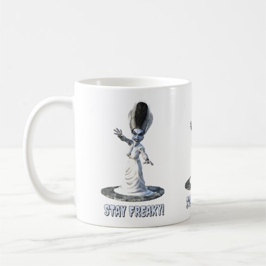 Blijf raar! Bruid van Frankenstein Koffiemok (Links)