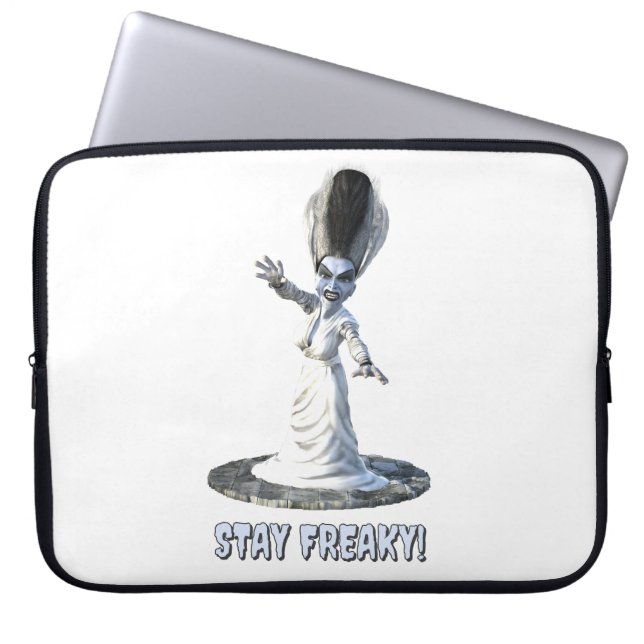 Blijf raar! Bruid van Frankenstein Laptop Sleeve (Voorkant)