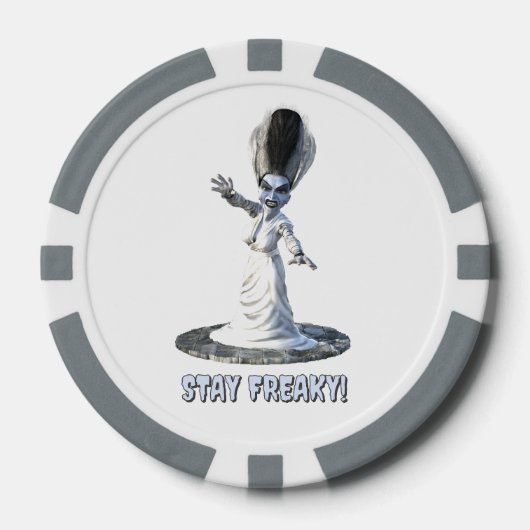 Blijf raar! Bruid van Frankenstein Poker Chips (Voorkant)