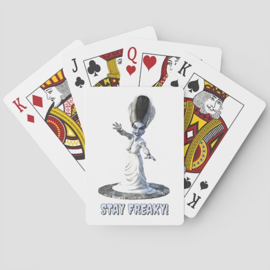 Blijf raar! Bruid van Frankenstein Pokerkaarten (Achterkant)