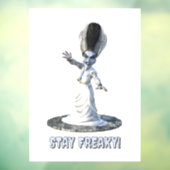 Blijf raar! Bruid van Frankenstein Raamsticker (Vel 3)