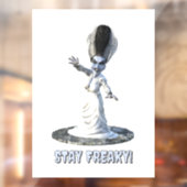 Blijf raar! Bruid van Frankenstein Raamsticker (Vel 2)