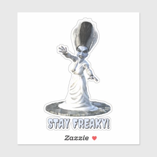 Blijf raar! Bruid van Frankenstein Sticker (Vel)
