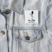 Blijf raar! Bruid van Frankenstein Vierkante Button 5,1 Cm (In situ)