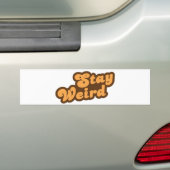 Blijf raar bumpersticker (Op auto)