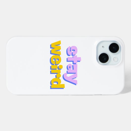 Blijf raar Case-Mate iPhone case (Achterkant (horizontaal))