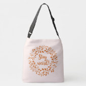 Blijf raar crossbody tas (Achterkant)