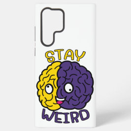 Blijf raar - Goofy Face Brain Samsung Galaxy Hoesje