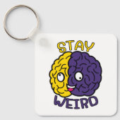 Blijf raar - Goofy Face Brain Sleutelhanger (Voorkant)