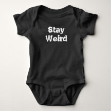 Blijf raar Grappig Baby Bodysuit