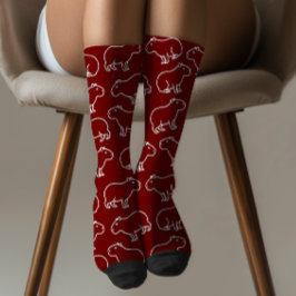 Blijf raar grappig Capybara patroon Sokken