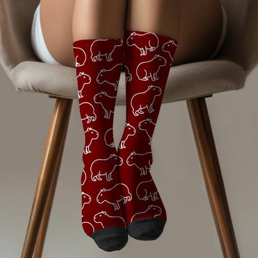 Blijf raar grappig Capybara patroon Sokken