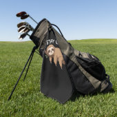 Blijf raar grappig luiaard voor dierenvriend manne golfhanddoek (Groen)