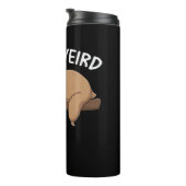Blijf raar grappig luiaard voor dierenvriend manne thermosbeker (Geroteerd rechts)