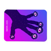 Blijf raar grappig, trange Creepy Psychedelic Magn Magneet (Horizontaal)