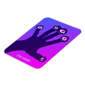 Blijf raar grappig, trange Creepy Psychedelic Magn Magneet (Linkerzijde)