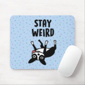 Blijf raar grappige Boston Terrier Dog Muismat (Met muis)