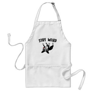 Blijf raar grappige Boston Terrier Dog Standaard Schort