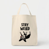 Blijf raar grappige Boston Terrier Dog Tote Bag (Voorkant)