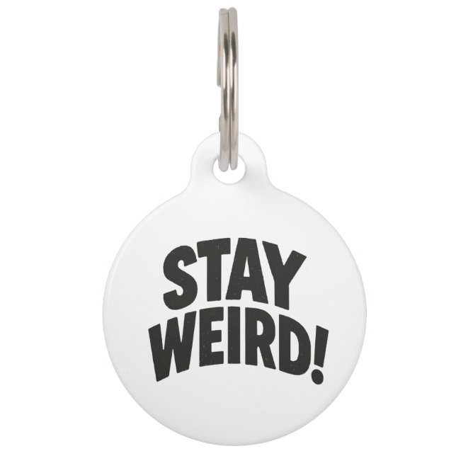 Blijf raar huisdierpenning (Voorkant)