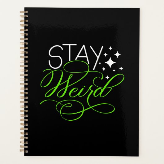 Blijf raar Introvert, nerd, nerd Planner (Voorkant)