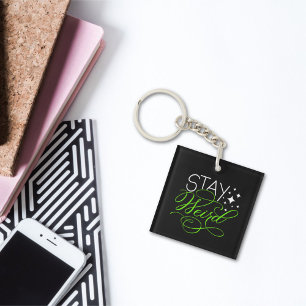 Blijf raar Introvert, nerd, nerd Sleutelhanger